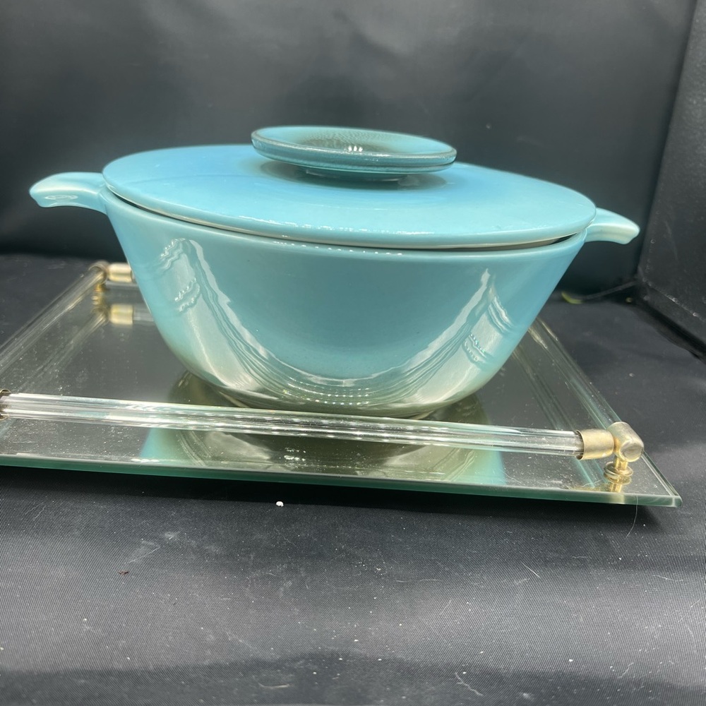 Vintage Hull No 12 Lidded Casserole Ovenware Dish